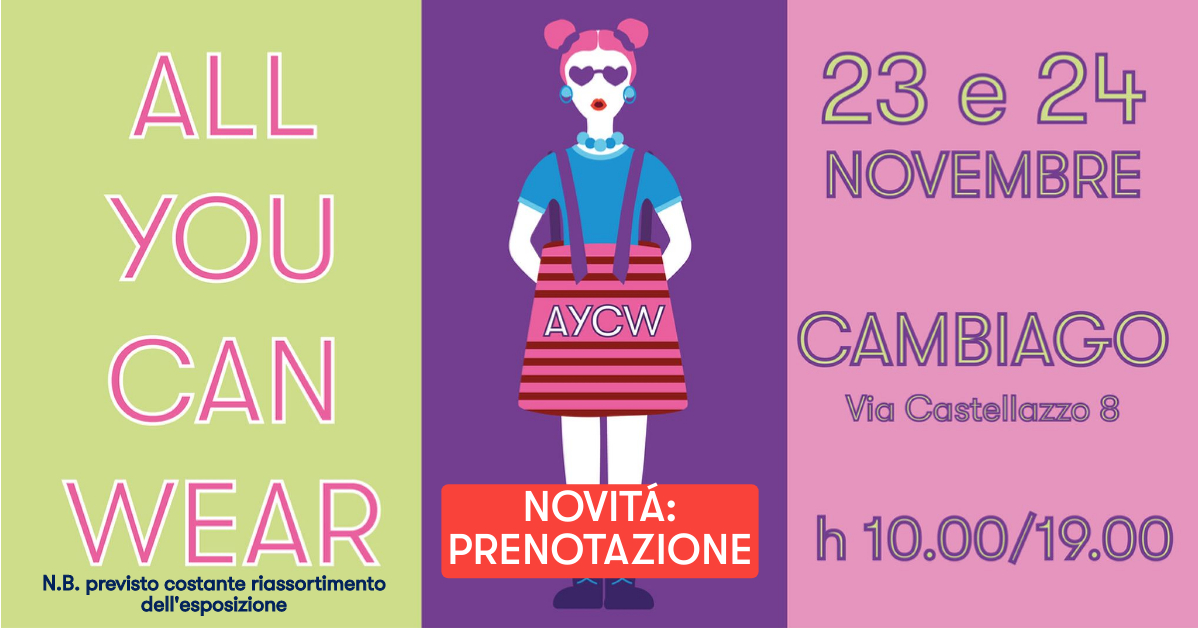 all you can wear evento di mano in mano